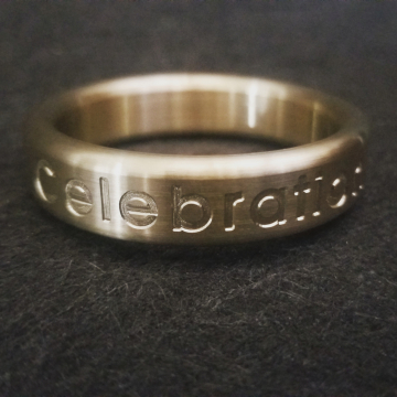 Brass Custom Engraved Cockring