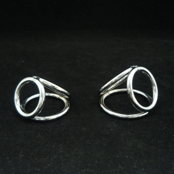 Triple Ring Cage in Chrome
