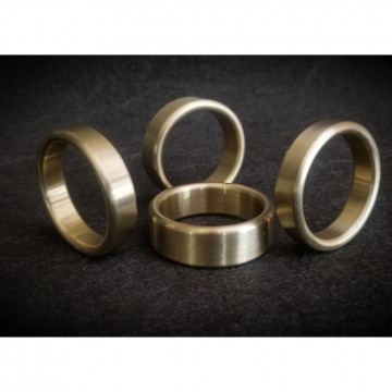 Narrow & Wide Cockring in Brass