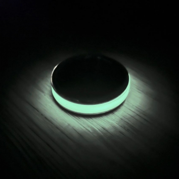 Lumiglo Style Glow in the Dark Glans Ring in Aluminum