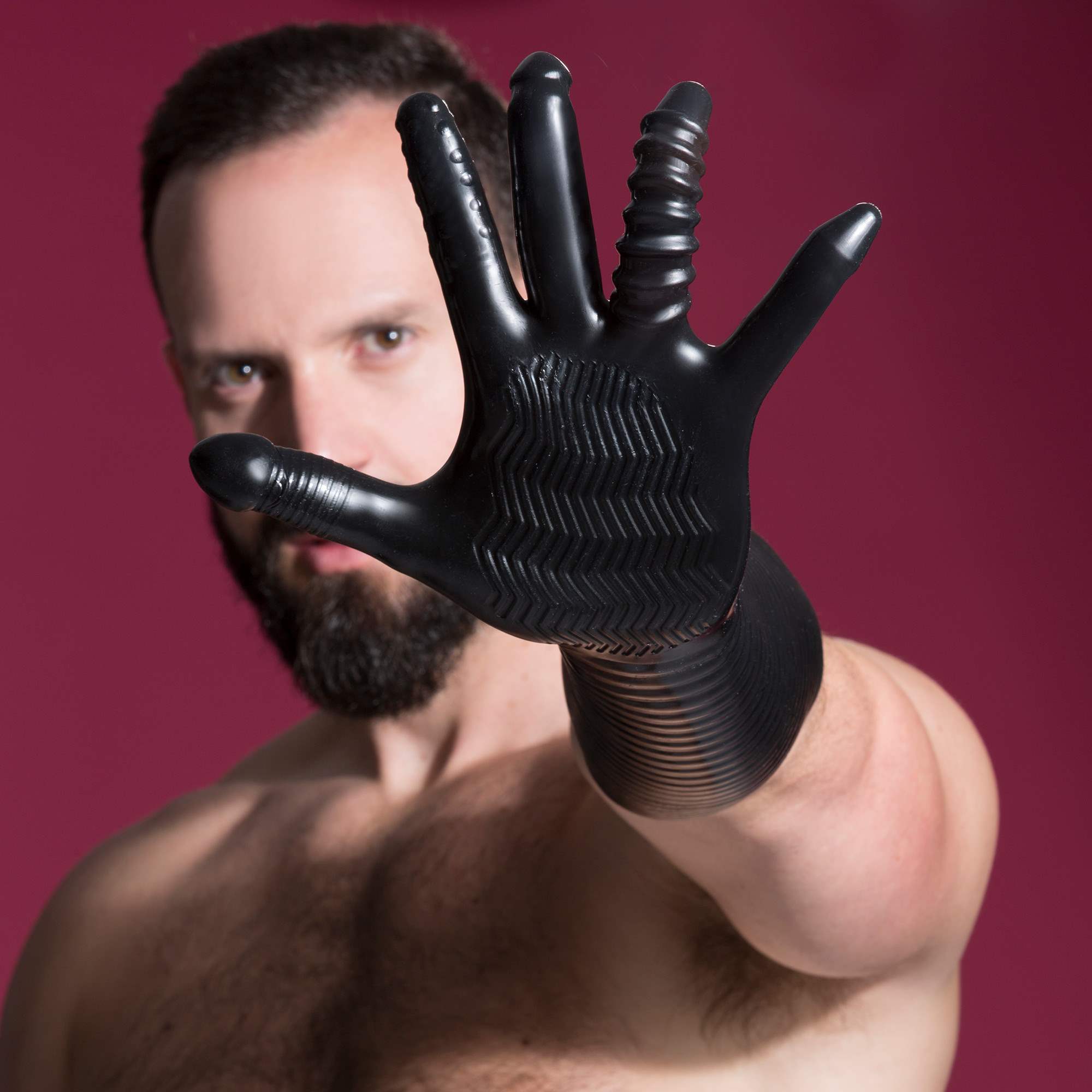 665 Leather Neoprene and Fetish Clothing: Extreme Textured Fisting Glove