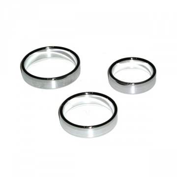 Wide Chrome Band Cockring