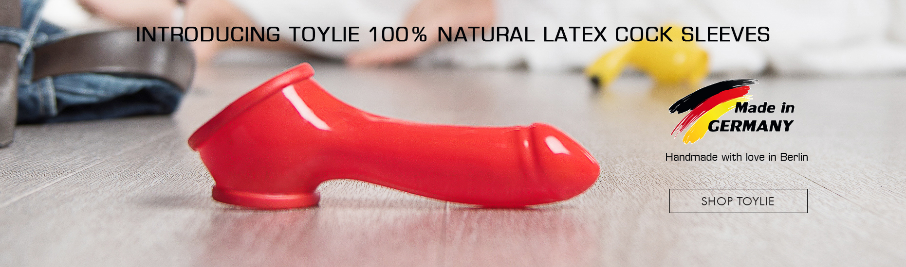 INTRODUCING TOYLIE 100% NATURAL LATEX COCK SLEEVES