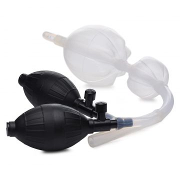 Silicone Double Bulb Enema Nozzle