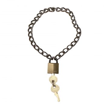 Slave Chain Necklace with  Lock
