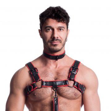 Vegan Collar Black & Red