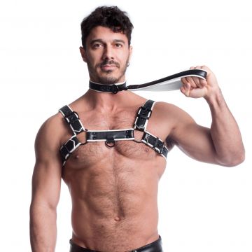 Vegan Leash Black & White