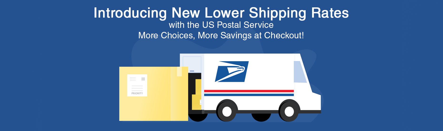 Introducing New Lower Shipping Rates with US Postal Service