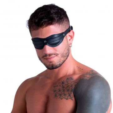 Adjustable Leather Blindfold