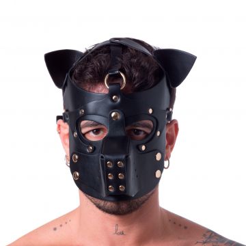 Bondage Pup Hood All Black